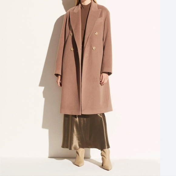 New) VINCE Luxe Wool Car Coat in Mauve. Oversize. XS v773691371 - Picture 4 of 16